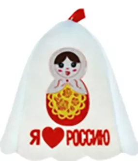 Шапка банная "Матрешка" (ша120)