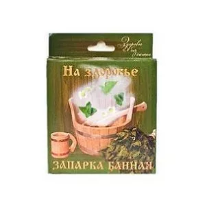 Запарка банная "На здоровье" (береза, ромашка, мята) 20г.