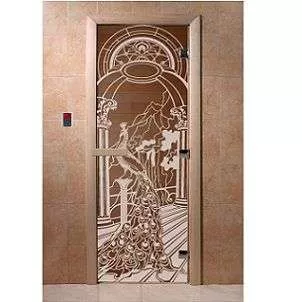 Дверь для бани DoorWood жар птица 1900х600