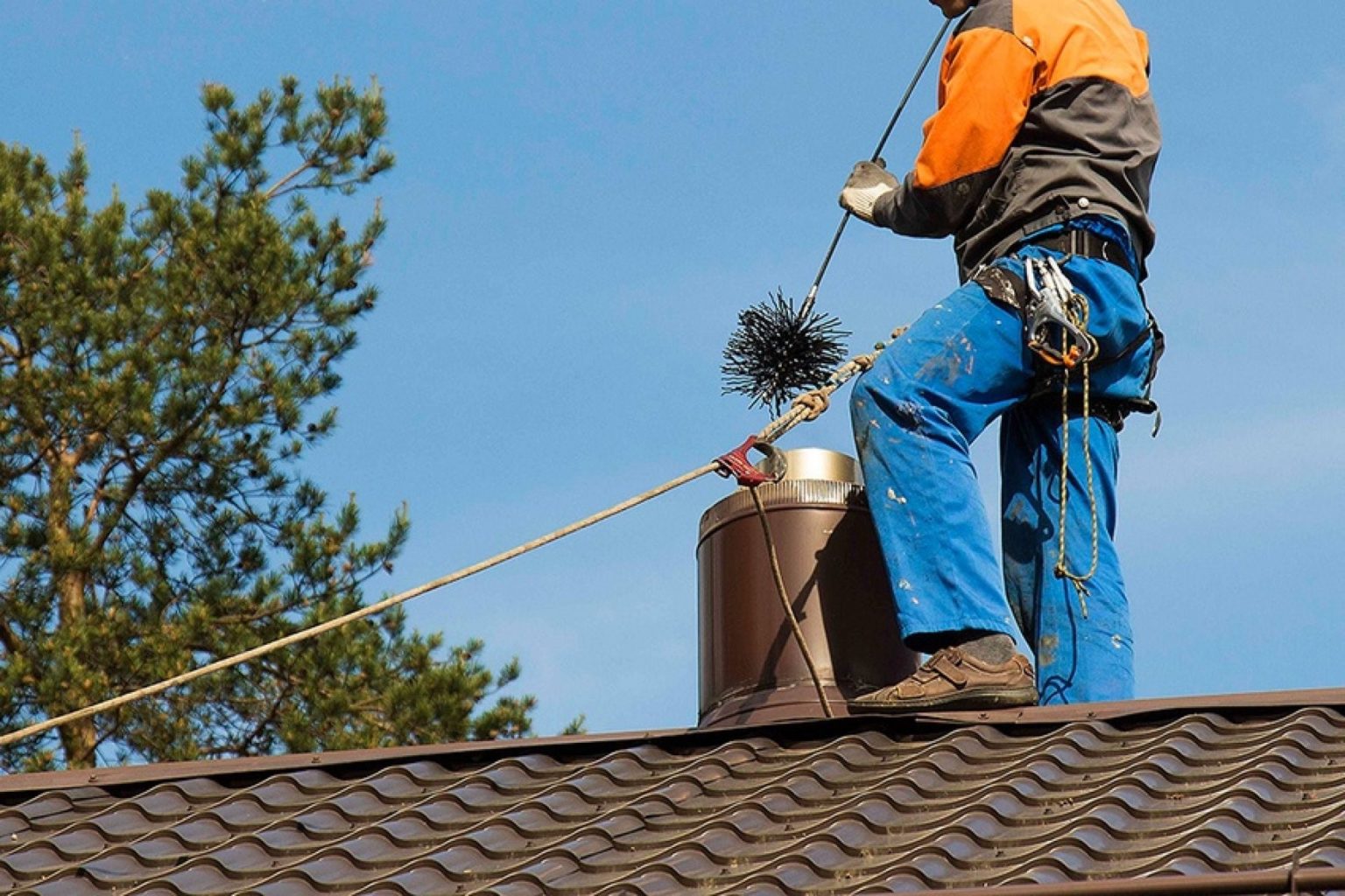 Чистка дымохода банной печи