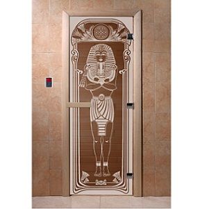 Дверь для бани DoorWood египет (бронза прозрачная) 1700х700