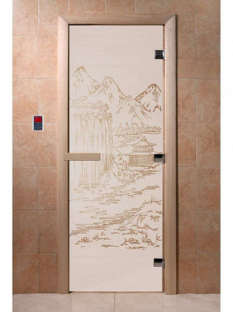 Стеклянная дверь для бани и сауны DoorWood китай 1800х700