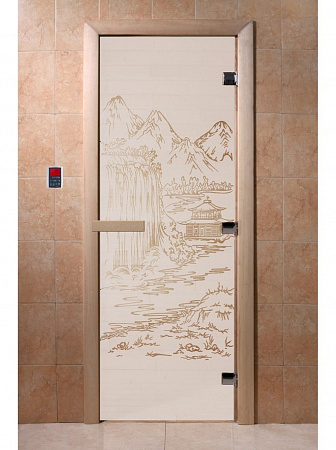 Стеклянная дверь для бани и сауны DoorWood китай 1700х700