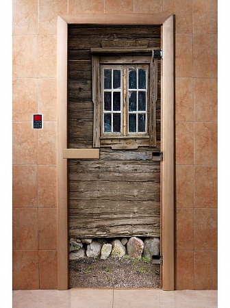 Дверь для бани DoorWood с фотопечатью А042 1900х700