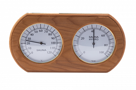 Термометр-гигрометр для бани и сауны TH-20T (термодревесина)