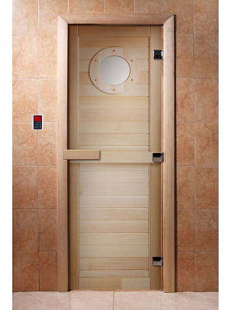 Дверь для бани DoorWood с фотопечатью А021 1900х700